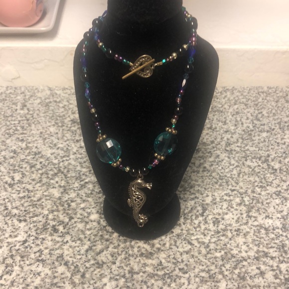 Deep Ocean Sea Seahorse Necklace - Picture 1 of 5